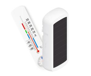 NodOn - Zigbee 3.0 - Sensor temperatura y humedad sin pila, autónomo en energía, panel solar de baja luminosidad, sin mantenimiento, compatible Home Assistant, SmartThings, Homey, Jeedom, Z2M y ZHA