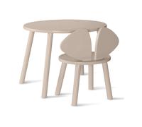 Nofred Set silla + mesa infantil Mouse Beige