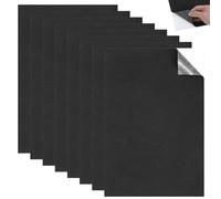Nogeqi 8 unidades de placas autoadhesivas de goma espuma EVA (250 mm x 200 mm x 1 mm), espuma EVA, placa de espuma autoadhesiva, antideslizante para muebles, joyas, manualidades