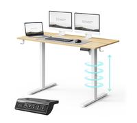 NOJO LIGHT: Escritorio eléctrico con altura ajustable, estable, ergonómico, ideal para gamers y para trabajar desde casa. Incluye sistema de memoria. Dimensiones: 120 x 60 cm. Capacidad de carga: 70 k