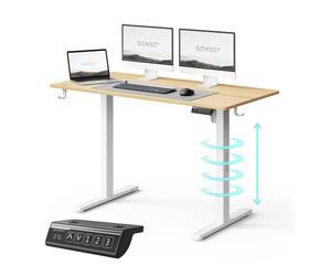 NOJO LIGHT: Escritorio eléctrico con altura ajustable, estable, ergonómico, ideal para gamers y para trabajar desde casa. Incluye sistema de memoria. Dimensiones: 120 x 60 cm. Capacidad de carga: 70 k