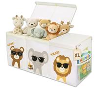 Nojube Baúl Juguetes Infantil Grande XL - Cesta Almacenaje Juguetes Plegable y Resistente - Juguetero Organizador de Juguetes Infantil de Tela Oxford - Caja Juguetes Almacenaje dormitorio con tapa