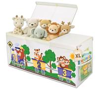 Nojube Baúl Juguetes Infantil Grande XL - Cesta Almacenaje Juguetes Plegable y Resistente - Juguetero Organizador de Juguetes Infantil de Tela Oxford - Caja Juguetes Almacenaje dormitorio con tapa