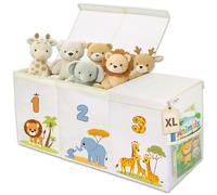 Nojube Baúl Juguetes Infantil Grande XL - Cesta Almacenaje Juguetes Plegable y Resistente - Juguetero Organizador de Juguetes Infantil de Tela Oxford - Caja Juguetes Almacenaje dormitorio con tapa