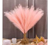 NOLACE Pampas Secas para Decoración 30 Piezas de Hierba Artificial de Pampas Pulgadas 55CM Relleno de Jarrones de Caña Sintética Hierba Artificial de Moda para Decoración Boho (Rosa)
