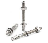 NOLDAR | Anclaje macho de expansión para cargas altas en acero inoxidable A2. Con tuerca y arandela premontadas. M8 x 80 para broca Ø8. Para hormigón. (8 uds)