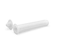 NOLDAR| Tamiz de nylon para fijación de anclaje quimico en ladrillo/hormigón hueco. Medida: 20 x 85 mm para varilla roscada de M14 / M16 (25 unidades)