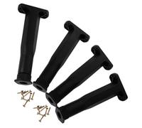 NOLITOY 4piezas Patas de Soporte Ajustables para Muebles Nivelador de Patas de Base de Plástico Reemplazo para Camas Tocadores y Gabinetes