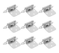 NOLITOY Bisagras para Puertas de Armarios 10 Piezas Resorte de 1/2 Pulgada para Muebles y Gabinetes de Cocina