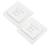 NOLITOY Placa de Pared para Timbre y Botón de Salida, Sistema de Control de Acceso de Puertas, 2 Piezas, Instalación Empotrada, Uso en Bibliotecas y Restaurantes