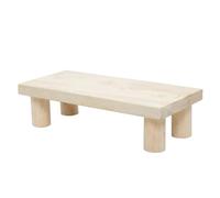 NOLITOY Taburete Elevado de Madera Reposapiés Antideslizante, Resistente al Desgaste Alta Capacidad de Carga para Uso Hogar