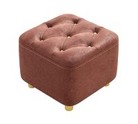 NOLLAM Asiento Otomano Cuadrado y reposapiés Moderno pequeño reposapiés bajo Taburete nórdico Sencillo para Sala de Estar Dormitorio decoración de Entrada Cambiar Zapatos