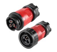 NONDK 1 Juego de Conector Industrial Impermeable -20, Enchufe Masculino y Femenino YM20, Carcasa de Plástico PBT, Conector Rápido de Aviación