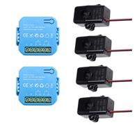 NONDK 2 Medidores de Energía Inteligentes Tuya, Monitor de Consumo de Energía Bidireccional, Compatible con Control por Aplicación