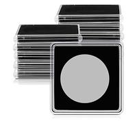 NONDK 20 Soportes para Monedas de DóLar de Plata, 2 X 2 Soportes para Monedas de Medio DóLar, Soporte para Monedas de PláStico, 37,5 Mm