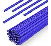 NONDK 30 Varillas de Soldadura de Brasado Recubiertas de Flux Bcup-5, Soldadura de Plata, Aleación de Brasado de Cobre Fosforoso, Varillas Planas de Soldadura para Aire Acondicionado.