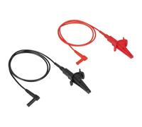 NONDK 69381 Kit de Cables de Prueba con Pinza de Cocodrilo de 3 Pies. Conector de Cable de Prueba Eléctrico de Repuesto con Conector Banana de Alta Resistencia.