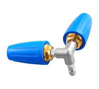 NONDK Accesorio para Canaletas de Lavado A Presión, Hidrolavadora con Boquilla Turbo Doble y Conector Rápido de 1/4 Pulgada, 4000 PSI