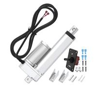 NONDK Actuador Lineal de 12 V, 330 Lb/1500 N, Resistente, de 6 Pulgadas, de Alta Velocidad, 10 mm/S, Eléctrico Rápido, IP54.