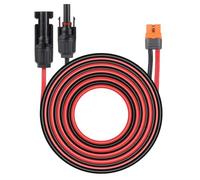 NONDK Adaptador de Conector Solar XT60I-F Hembra de 2M, Cable de Extensión Impermeable para Carga, Cable de Carga para Estación de Energía de Panel Solar, Adaptador de Panel Solar A Conector Solar.