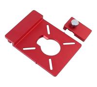 NONDK Adaptador de Guía de de Pista, Ranura de Fresado en Línea Recta, Soporte Auxiliar de Aleación de Aluminio con Limitador, Compatible con la Mayoría de las Fresadoras