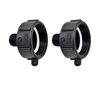 NONDK Adaptador de Mano IBC de 2 Piezas 275 330 Adaptador de IBC de Rosca Fina Conector de Adaptador de Manguera de JardíN de 2 Pulgadas para Tanque de Agua