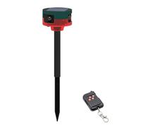 NONDK Alarmas Solares con Sensor de Movimiento para Exteriores, Ruido de 130 DB, 13 Sonidos y Detector de Movimiento de 360°. Admite Grabación.