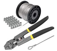 NONDK Alicates de Crimpado, Topes de Manguito de Bucle, Casquillo de Cable, Cable de Acero