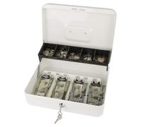 NONDK Caja de Seguridad de Metal con Cerradura y Bandeja para Efectivo, Multicompartimento, Portátil, para el Hogar B