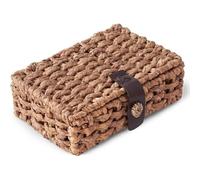 NONDK Cesta de Almacenamiento Tejida con Tapa Cesta de Almacenamiento Tejida con Tapa Pequeña