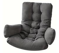 NONDK Cojín para Silla Mecedora de Hamaca, Cojín para Sofá Colgante, Cojín de Tela Suave, Gris.