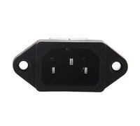 NONDK Conector Entrada de Alimentacion Panel PCB IEC 320 C14 Macho 3 Pines