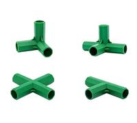 NONDK Conector para Estructura de Invernadero 80PCS Accesorio 11MM 4 Tipos Soporte Estable Resistente Adecuado para Tendido de Uvas