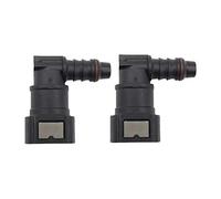 NONDK Conector RáPido de LíNea de Combustible Curvo 9.89 ID8, Sujetador de Tubo de Urea, Accesorios de TuberíA, Accesorio de Filtro de Gas, Conector RáPido de Combustible de 90 °