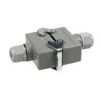 NONDK Conector Rectangular HDC-HE-24 de Alta Resistencia para Acoplamiento, Conector Hembra Impermeable para la Industria Aeroespacial, 16 A.