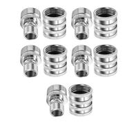 NONDK Conectores Rápidos de Acero Inoxidable para Manguera de Jardín, 3/4 Pulgadas (19 Mm), Conector de Liberación Rápida.