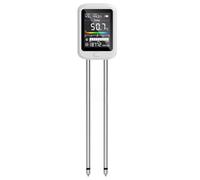 NONDK de Suelo Recargable 6 en 1: Humedad, Fertilidad, Luz Solar, Temperatura y PH. Analizador para Nutrientes de la para Jardinería y Agricultura.