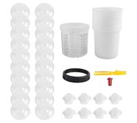 NONDK de Tapa y Revestimiento para Vasos de Mezcla de Pistola Pulverizadora de Pintura para Pistola de Pintura Automotriz, Paquete de 20 Vasos de Pintura de 20 Onzas (600 Ml)