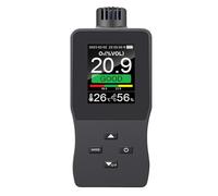NONDK Detector de Oxígeno Digital Portátil A8, con Alarmas de Concentración de Oxígeno en el Aire, Recargable por USB, Pantalla LCD A Color TFT de 2,8 Pulgadas.