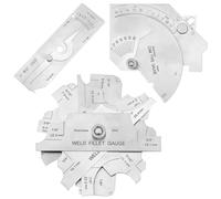 NONDK El Kit de Calibre Incluye un Juego de Calibre de Soldadura de Filete de 7 Piezas, un Calibre de Soldadura Simple y un Kit de Calibre de Leva de Puente de Acero Inoxidable
