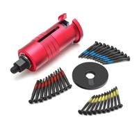 NONDK Extractor de Pasadores para Reparación de Cerraduras. Herramienta de Extracción. Incluye 30 Tornillos de de Autorroscantes de Acero con una Almohadilla.