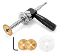 NONDK Herramienta Cortatubos de 7" de Diámetro Interior con de Metal, Vástago Hexagonal de 1/4", 3 Discos Abrasivos, para Tuberías de PVC, PPR y ABS