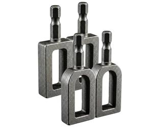 NONDK Herramienta Torcedora de Alambre para Taladro Eléctrico, Herramienta de Torcido de Alambre 2 X 9 + 2 X 11 con Punta Hexagonal de 1/4" para Reparación de Cercas y Atado de Varillas.