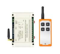 NONDK Interruptor de Control Remoto de 4 Canales DC12-48V 30A para Puerta de Garaje, Relé, Controlador de Equipo de Elevación con Transmisor de 315MHZ