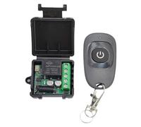 NONDK Interruptor de Control Remoto Inalámbrico Universal de 433 MHz, 433 MHz, CC 12 V, 1 Canal, Módulo Receptor de Relé, Transmisor, Control Remoto de 433 MHz, Control Remoto Inalámbrico