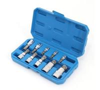 NONDK Juego de 10 Dados de 12 Puntas con Cabeza de Estrella (con Estuche). Kit de Herramientas Automotrices de Alta Calidad. Uso con Llave de Trinquete.