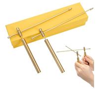 NONDK Juego de 2 Varillas de Zahorí de Cobre, Varillas de Zahorí Flexibles con Rotación, Varillas de Zahorí de Cobre y Latón Macizo con Caja de Regalo