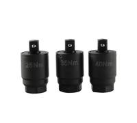 NONDK Juego de Adaptadores de Torque de 25NM+35NM+40 NM para Trinquete de 3/8 de Pulgada.Compatible con Filtros de Aceite,Pernos del Cárter de Aceite y Pernos de la Tapa de Distribución