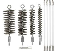 NONDK Juego de Cepillos de Limpieza de Tuberías de 50" con 4 Varillas Flexibles, Cepillo para Chimenea con Rosca M8 y Cerdas de Acero Inoxidable, Limpieza Potente