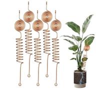 NONDK Kit de 6 Antenas de Cobre para Electrocultivo y Jardinería, Cable de Cobre Al 99%, Kits de Estacas y Anillos para Plantas de Electrocultivo